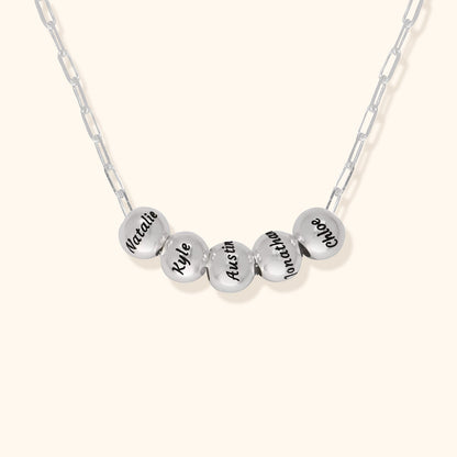 Personalised Family Pearl Necklace