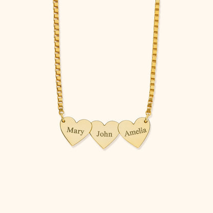 Personalised Heart-Shaped Engraved Necklace