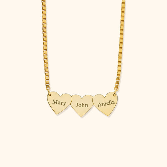 Personalised Heart-Shaped Engraved Necklace