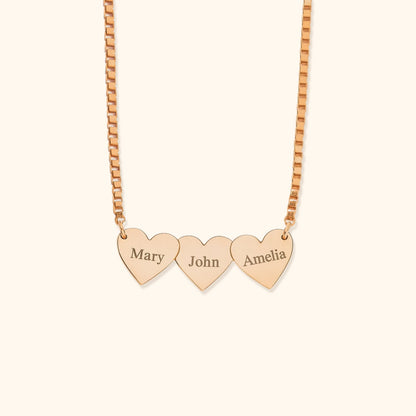 Personalised Heart-Shaped Engraved Necklace