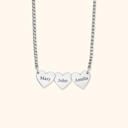 Personalised Heart-Shaped Engraved Necklace