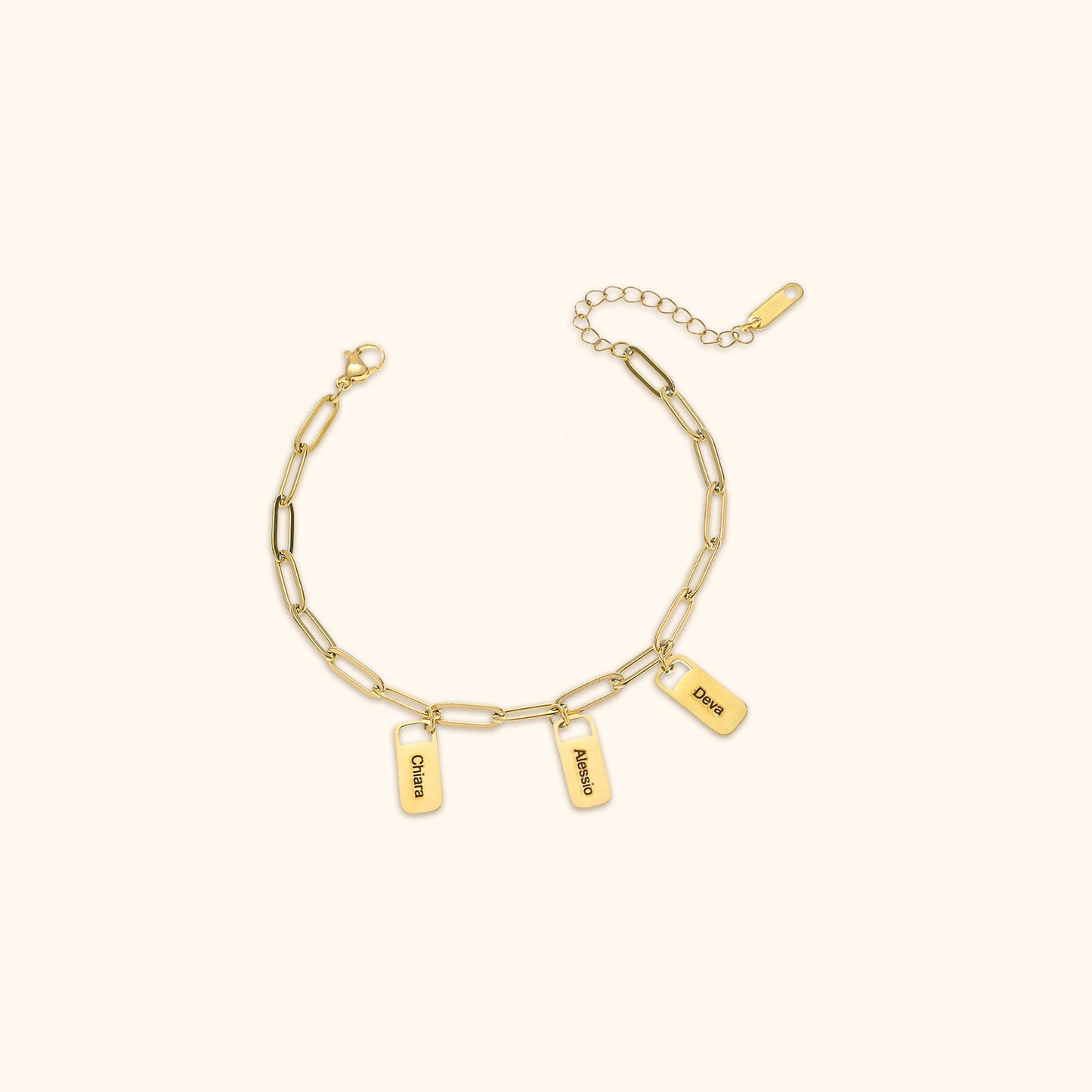 Personalised Name Charm Bracelet