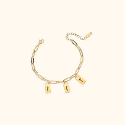 Personalised Name Charm Bracelet