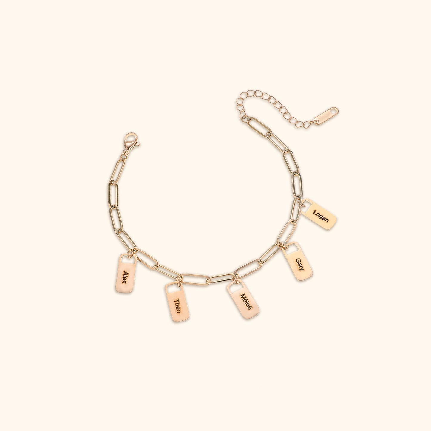 Personalised Name Charm Bracelet
