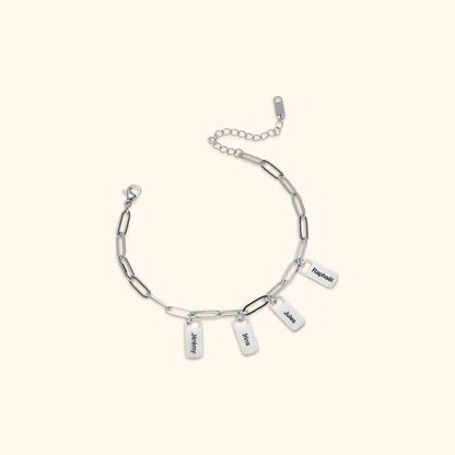 Personalised Name Charm Bracelet