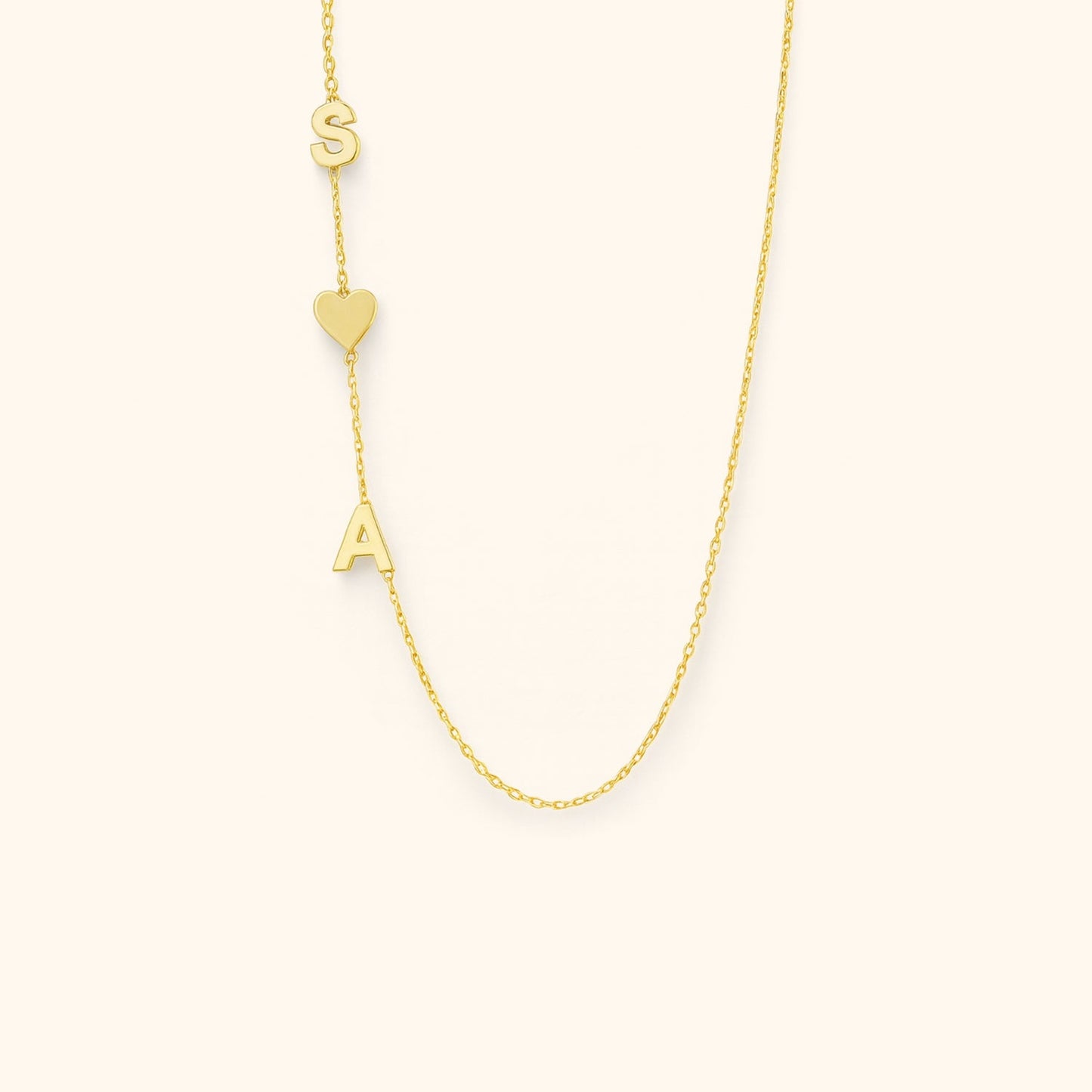 Personalised Letter Initials Necklace