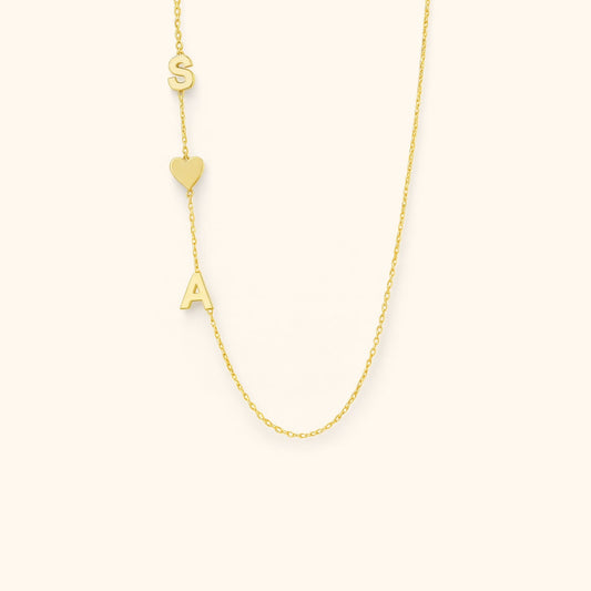 Personalised Letter Initials Necklace