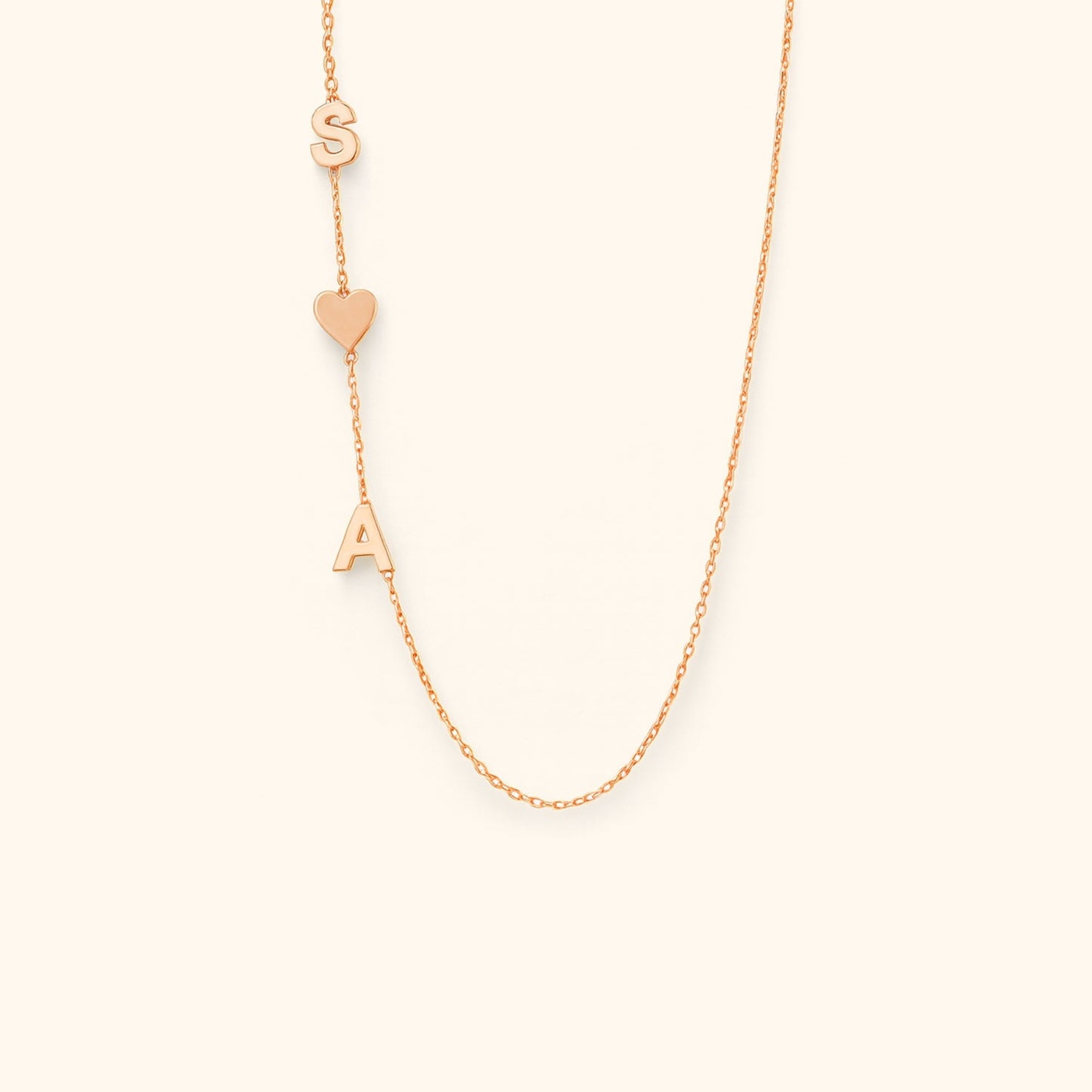 Personalised Letter Initials Necklace