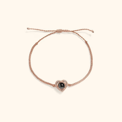 Love Memory Heart Photo Bracelet