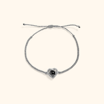 Love Memory Heart Photo Bracelet