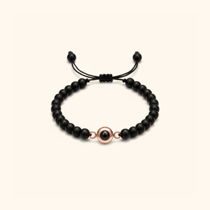 Elegant Pearl Photo Bracelet