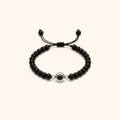 Elegant Pearl Photo Bracelet