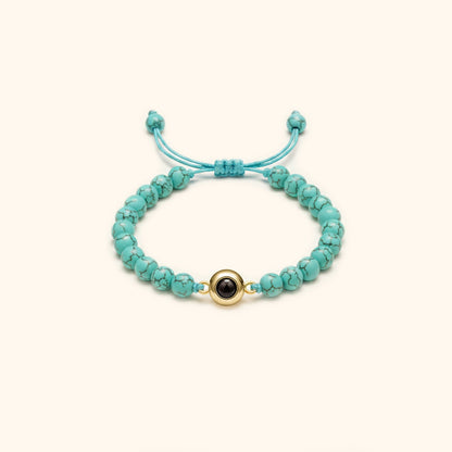 Elegant Pearl Photo Bracelet