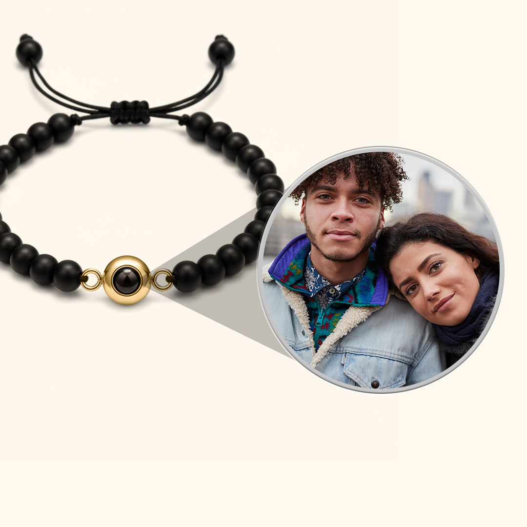 Elegant Pearl Photo Bracelet