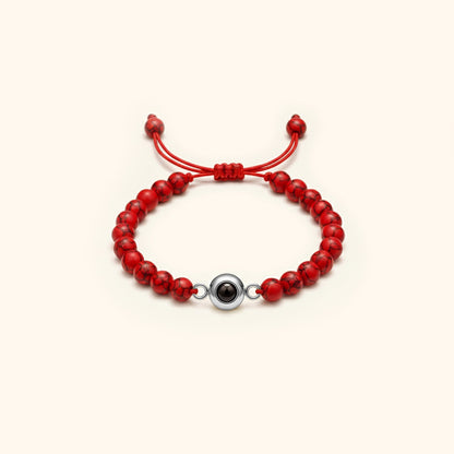 Elegant Pearl Photo Bracelet