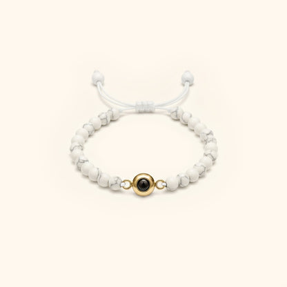 Elegant Pearl Photo Bracelet