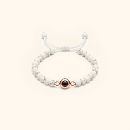 Elegant Pearl Photo Bracelet