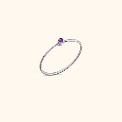 Sparkling Ring with Birthstone