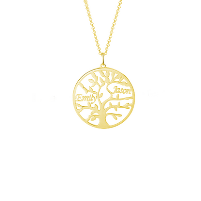 Customisable Family Tree Necklace with 1-9 Names