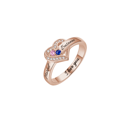 Personalised Ring with Birthstones