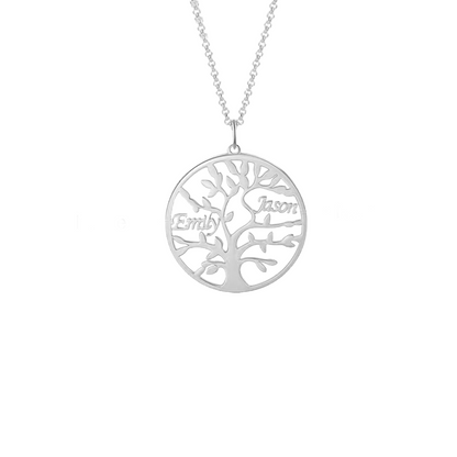 Customisable Family Tree Necklace with 1-9 Names