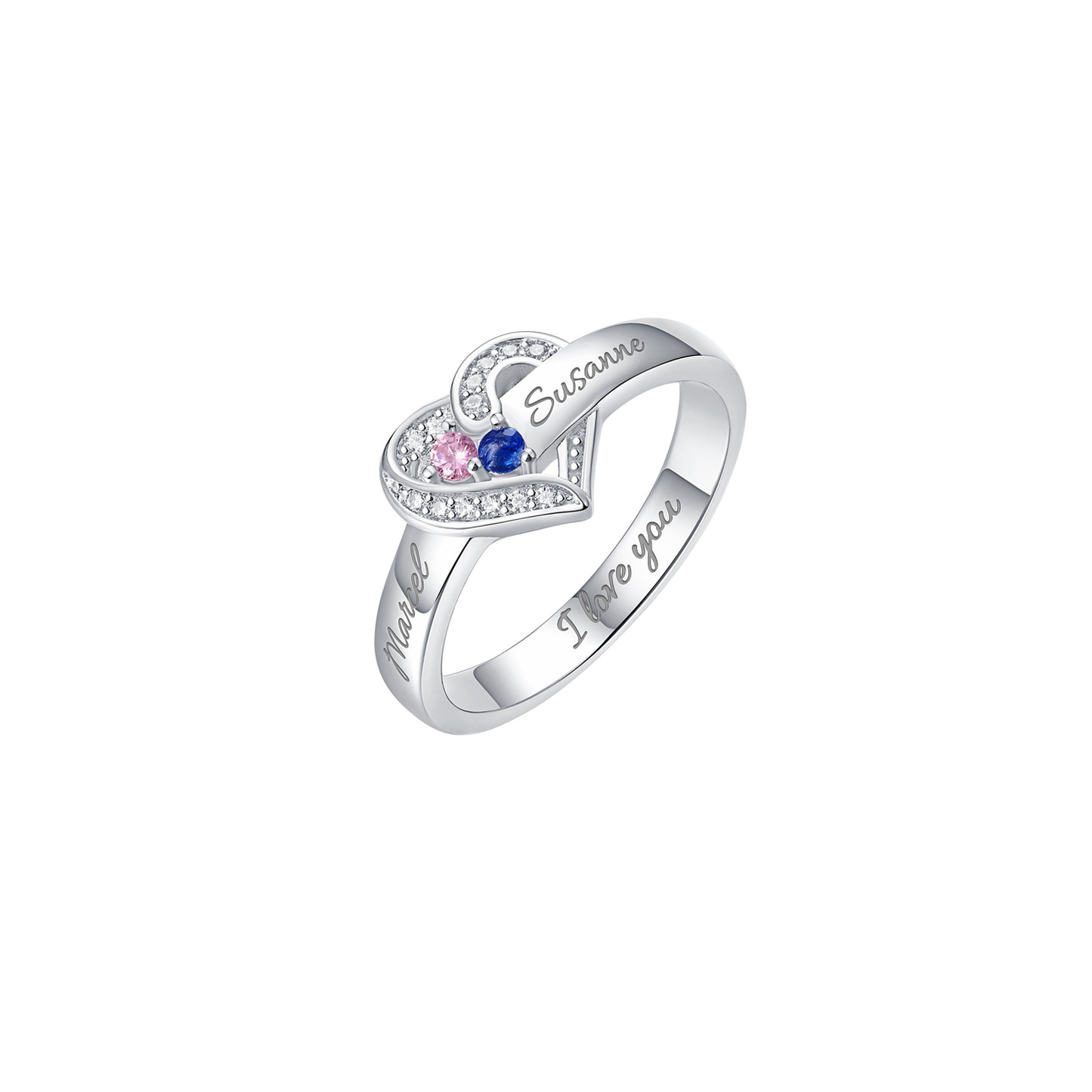 Personalised Ring with Birthstones