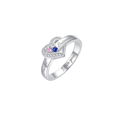 Personalised Ring with Birthstones