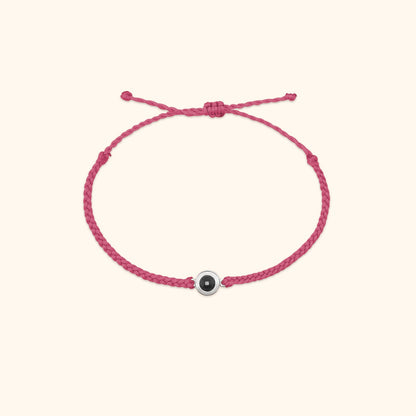 Personalised Circle Photo Bracelet