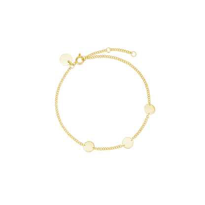 Personalised coin bracelet with engraving