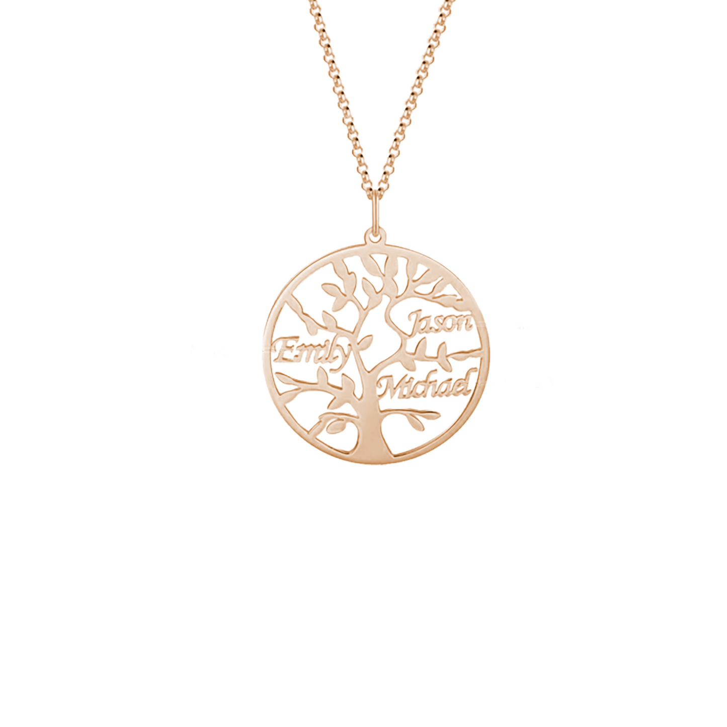 Customisable Family Tree Necklace with 1-9 Names