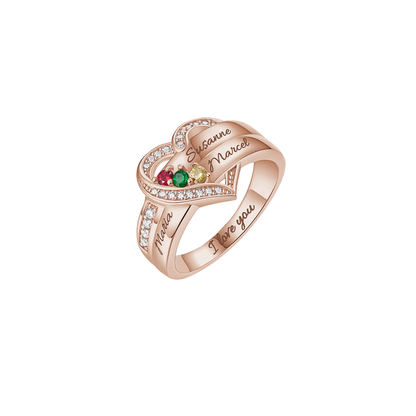 Personalised Ring with Birthstones