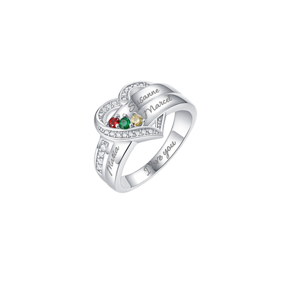 Personalised Ring with Birthstones