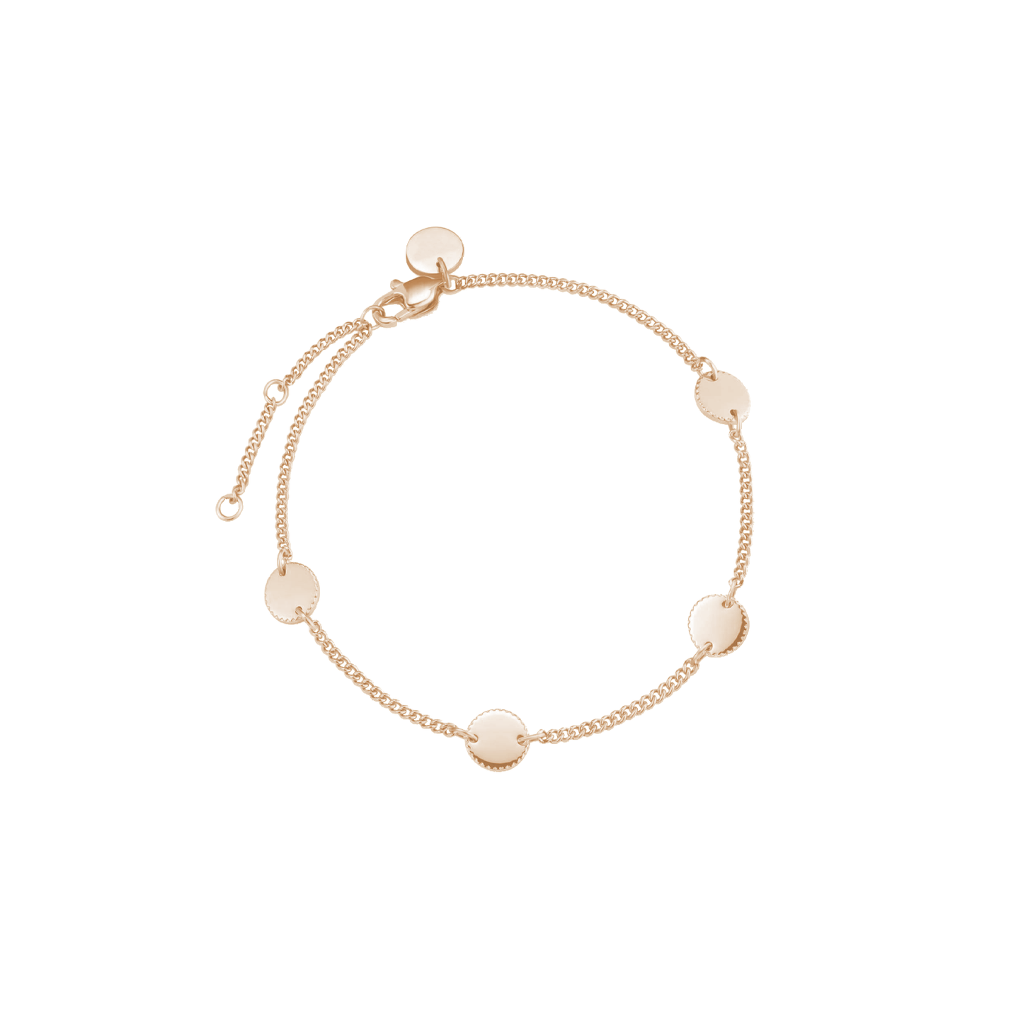Personalised coin bracelet with engraving