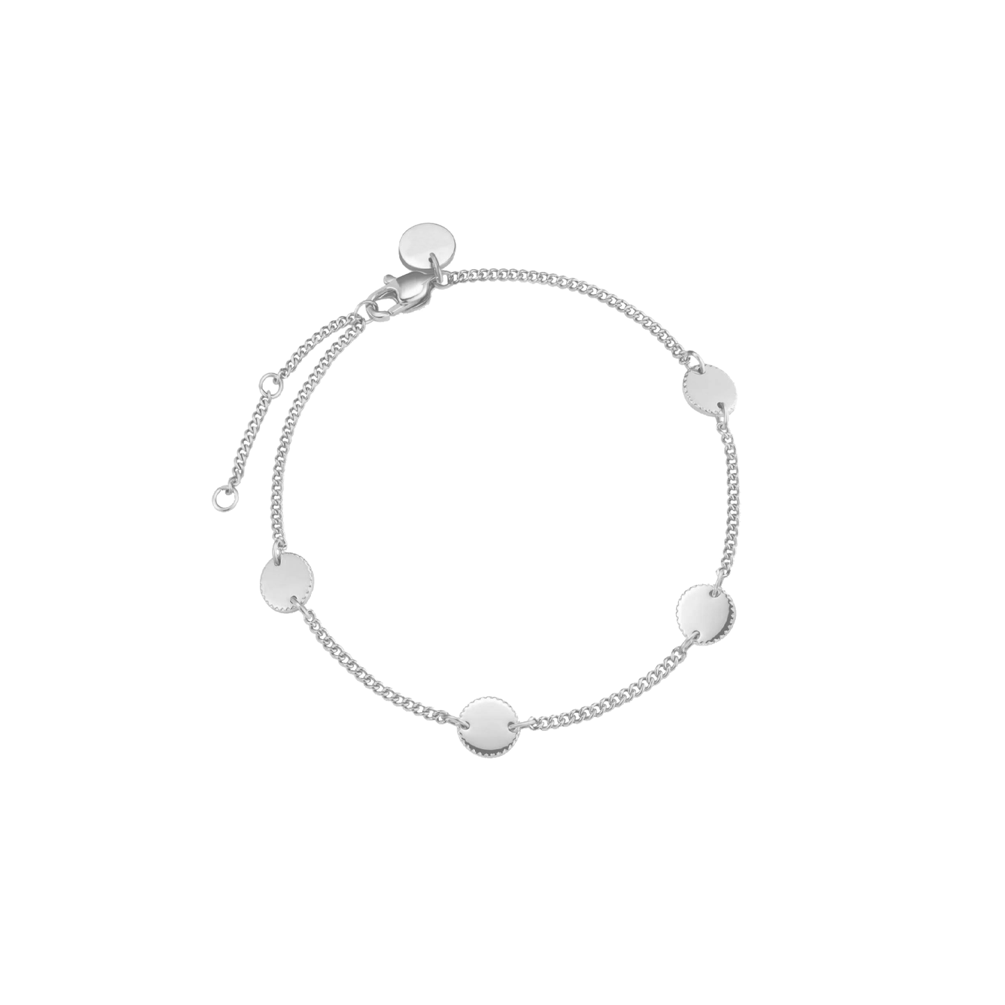 Personalised coin bracelet with engraving