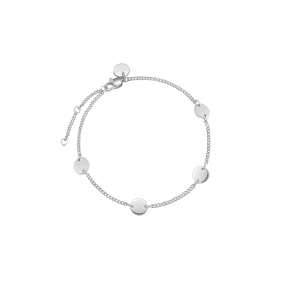 Personalised coin bracelet with engraving