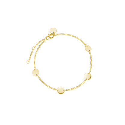 Personalised coin bracelet with engraving