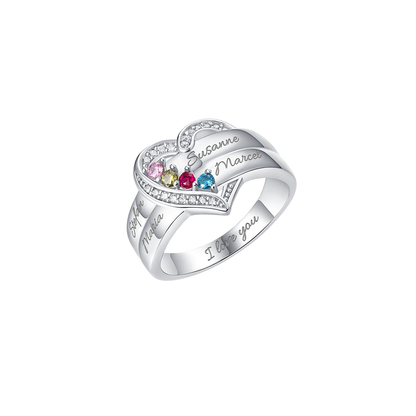 Personalised Ring with Birthstones