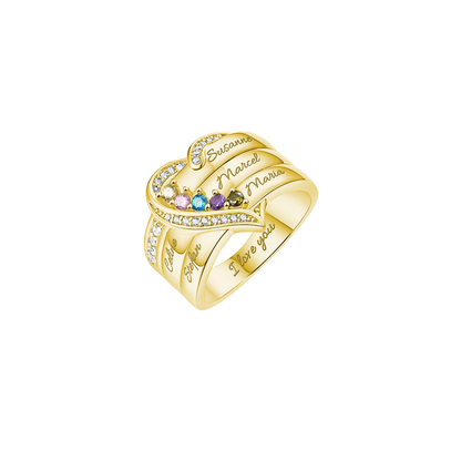 Personalised Ring with Birthstones