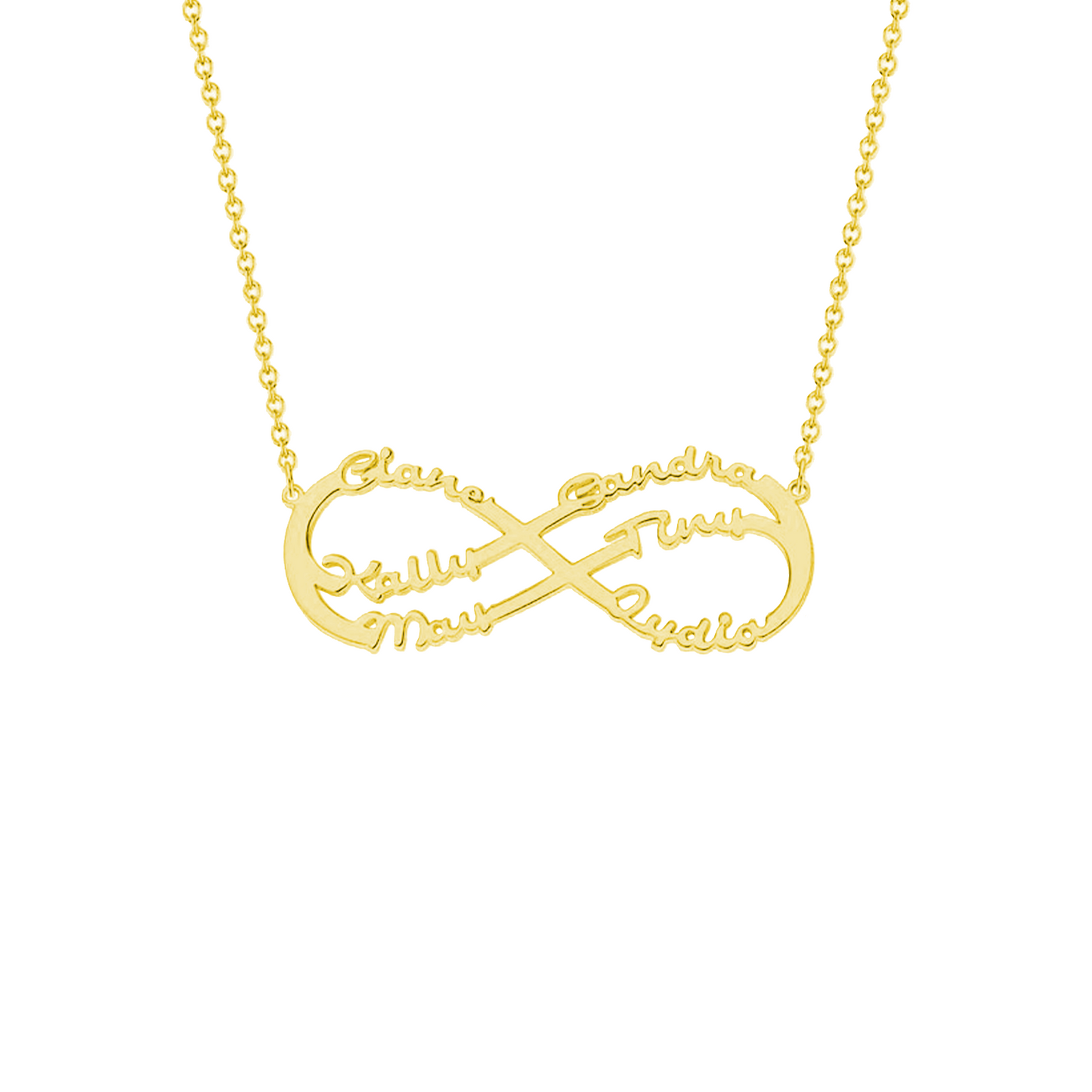Eternity Necklace with Love Names