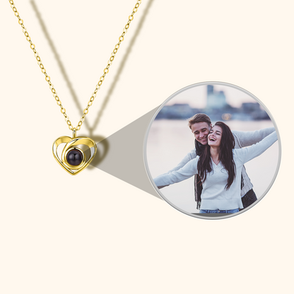 Heart Love Photo Projection Necklace