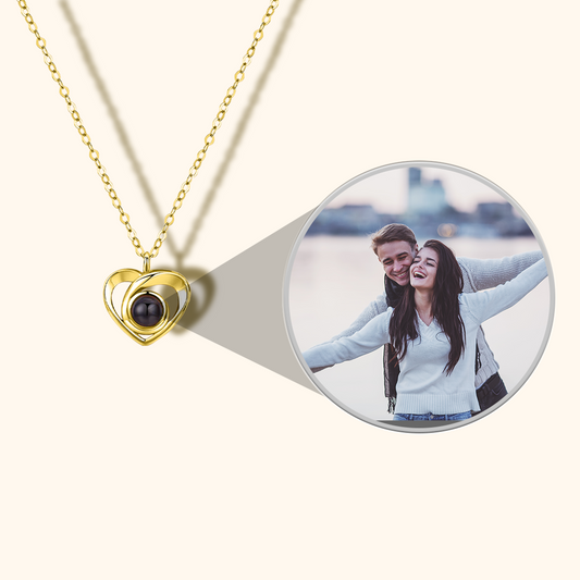 Heart Love Photo Projection Necklace