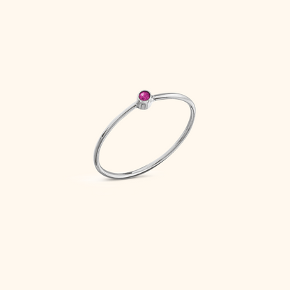 Sparkling Ring with Birthstone