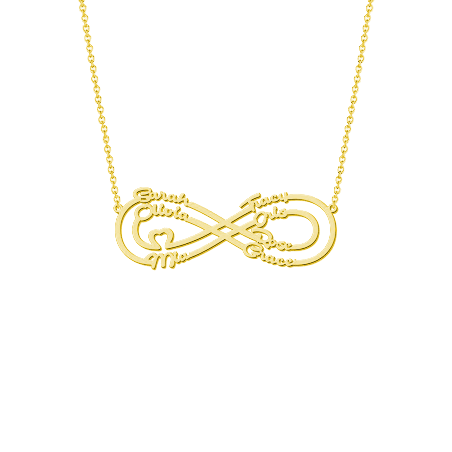Eternity Necklace with Love Names