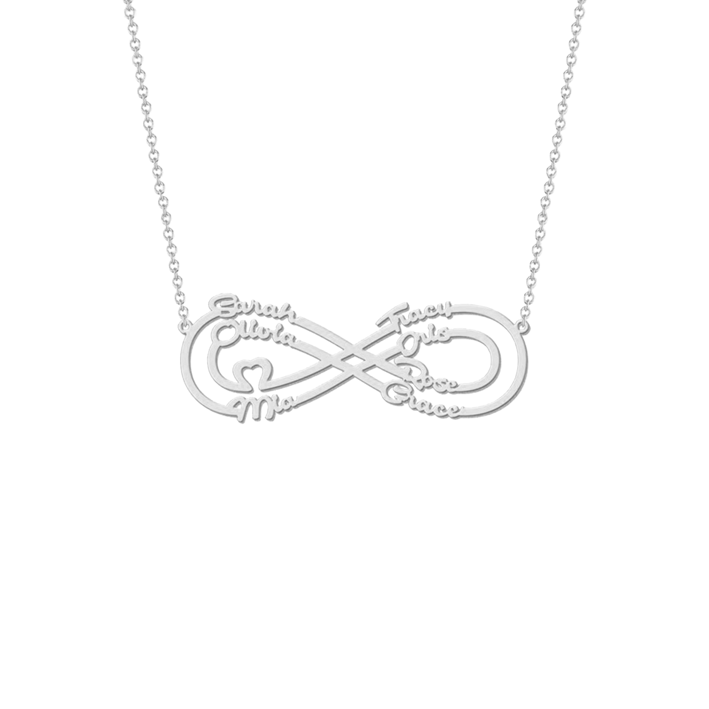 Eternity Necklace with Love Names