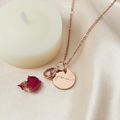 Personalised Birthstone Necklace