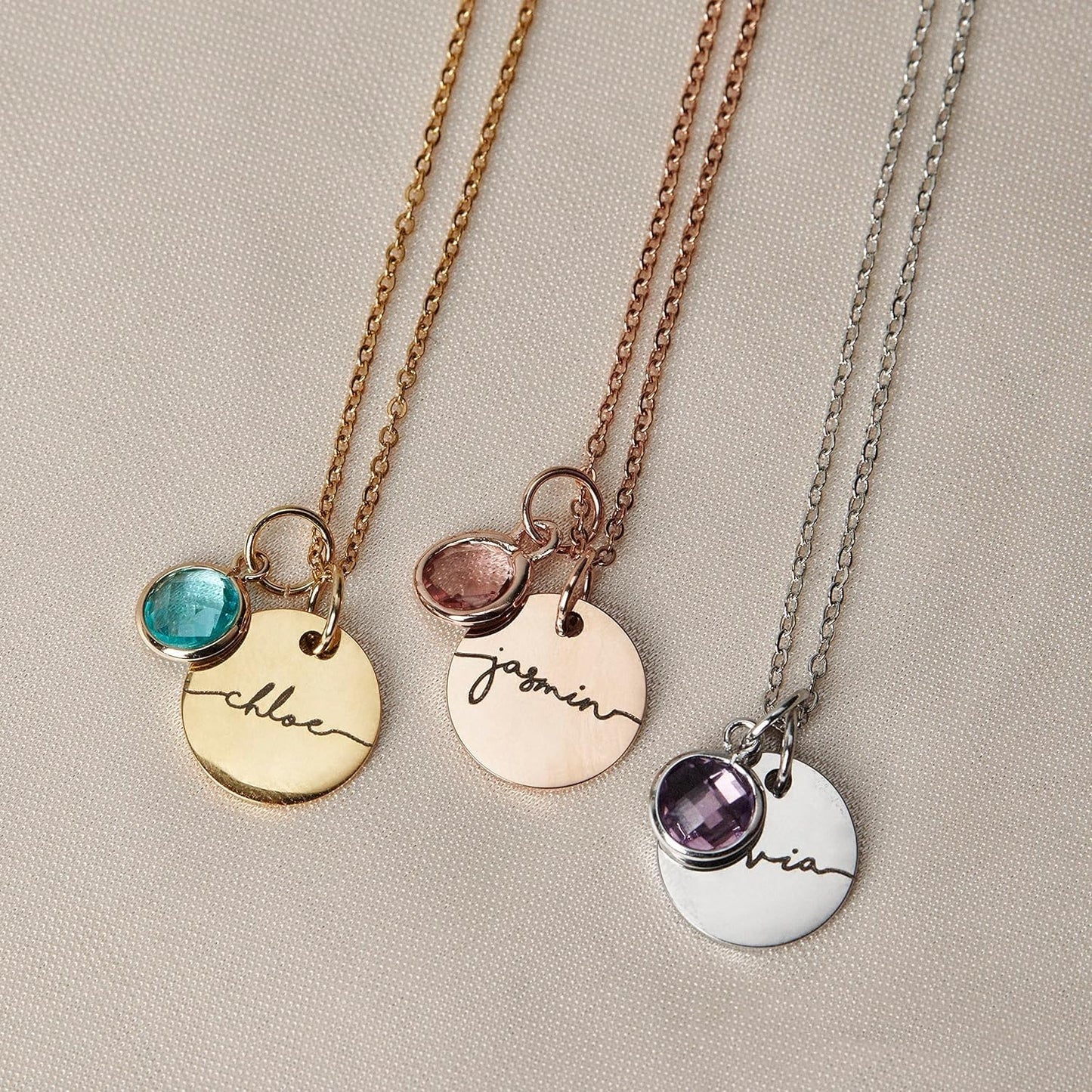 Personalised Birthstone Necklace