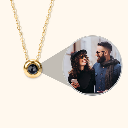 Spherical Photo Projection Necklace