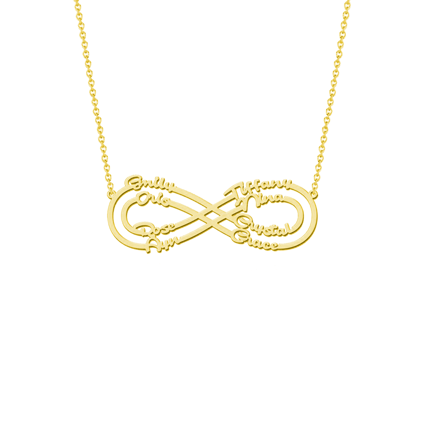 Eternity Necklace with Love Names