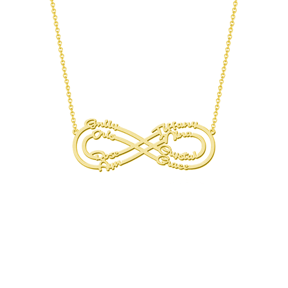 Eternity Necklace with Love Names