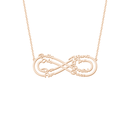 Eternity Necklace with Love Names